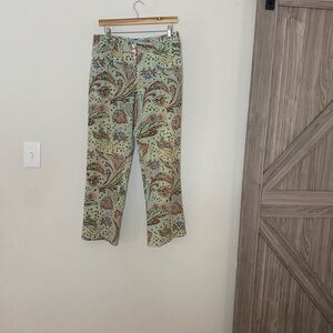 J. McLaughlin Multicolor Paisley Women's Flare Jeans